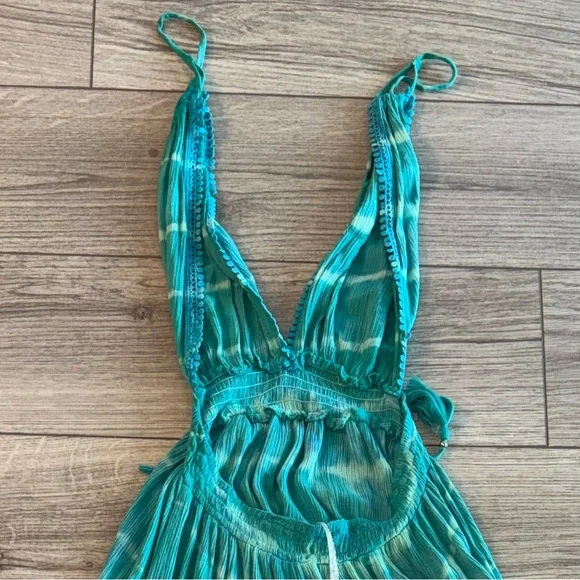 TIARE HAWAII Marilyn Blue Tie-Dye Maxi Dress - Picture 3 of 4